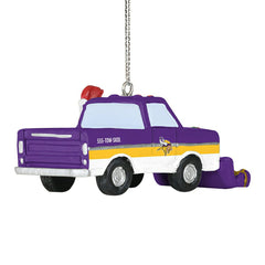 Minnesota Vikings NFL Snow Plow Truck Christmas Ornament Classic