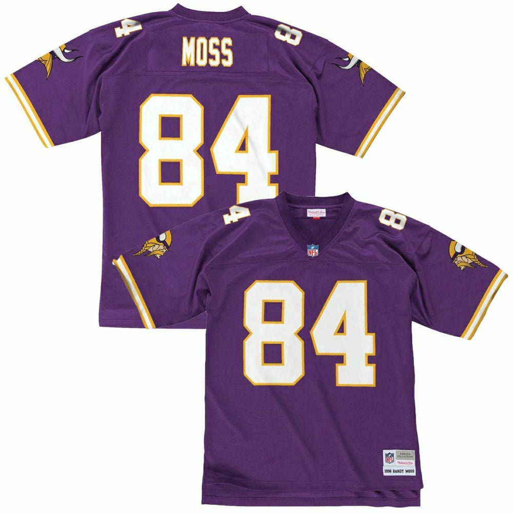 Randy Moss #84 Minnesota Vikings Legacy Throwback NFL Jersey Purple Fashion
