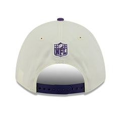 Minnesota Vikings 2025 NFL Draft 9FORTY M-Crown A-Frame Snapback Cap Cream Classic