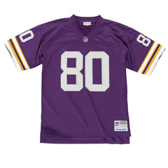 Cris Carter #80 Minnesota Vikings Mitchell & Ness Throwback NFL Jersey Purple Lifestyle