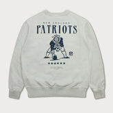New England Patriots L&L '96 Classics NFL Crewneck Sweater Gray Lifestyle