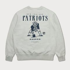 New England Patriots L&L '96 Classics NFL Crewneck Sweater Gray Lifestyle