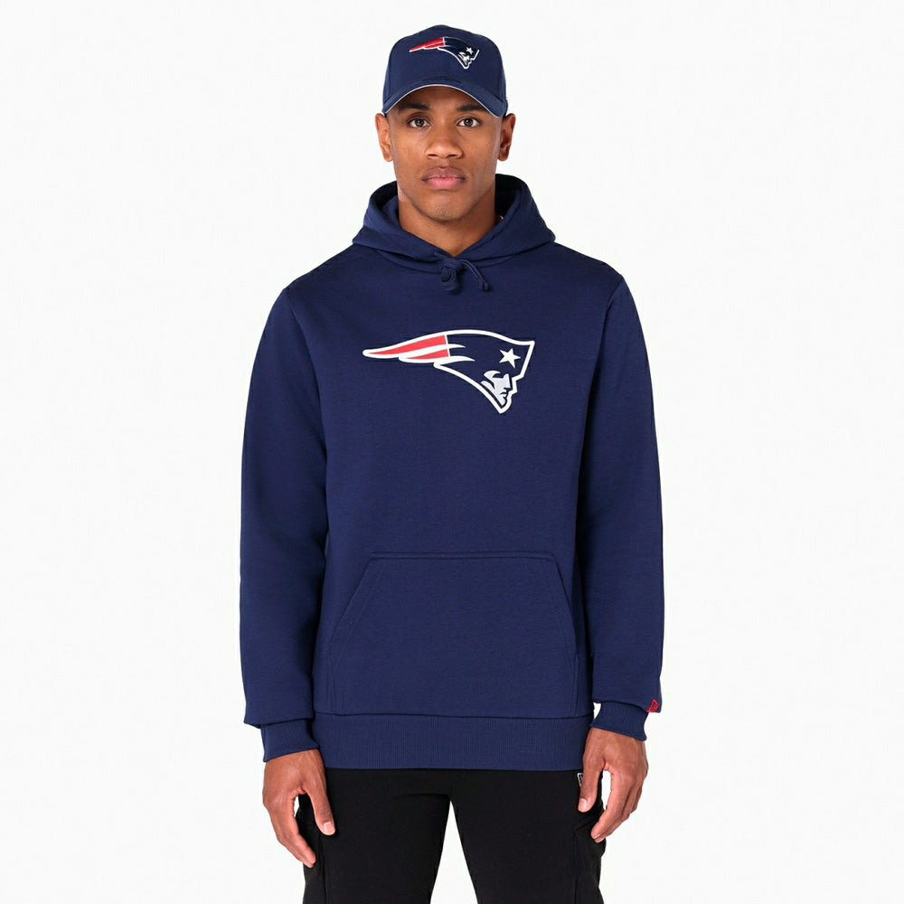 New England Patriots Logo Hoodie NFL Sweatshirt Navy Fashion