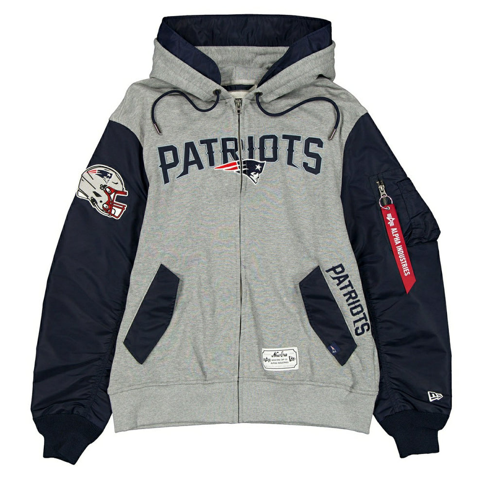 New England Patriots Alpha Industries MA-1 NFL Full-Zip Fleece Jacket Taass US