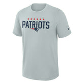New England Patriots 2025 Rivalries Dri-FIT Slub NFL T-Shirt Gray Lifestyle