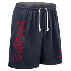 New England Patriots 2025 NFL Sideline Reversible Mesh Nike Dri-FIT Shorts Navy Fashion