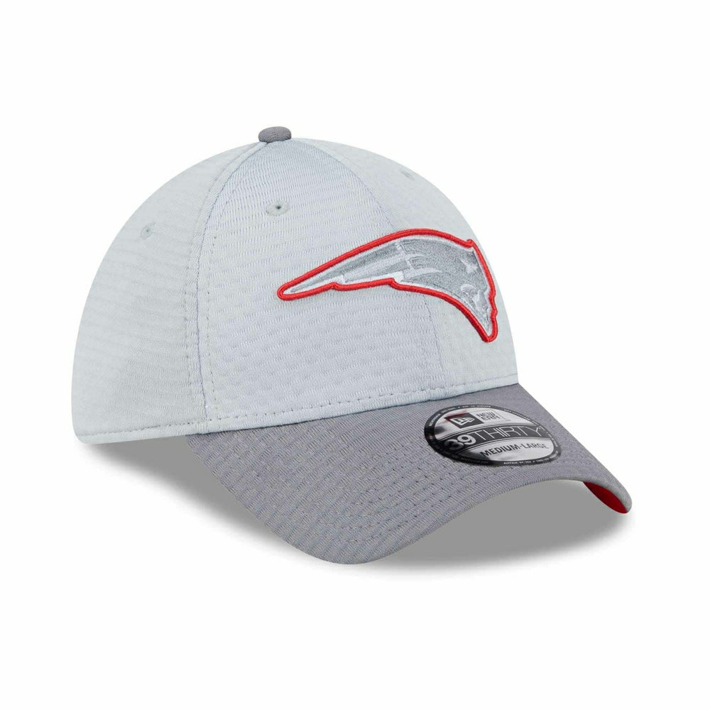 New England Patriots 2024 NFL Training Camp New Era 39THIRTY Flex Cap Gray Taass sale