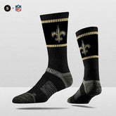 New Orleans Saints Strideline Premium NFL Crew Socks Lifestyle