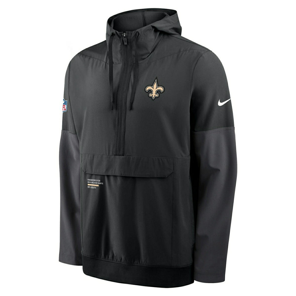 New Orleans Saints Nike Sideline Half-Zip Anorak NFL Jacke Black Fashion