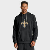 New Orleans Saints 2025 NFL Sideline Nike Standard Issue Hoodie Black Fashion
