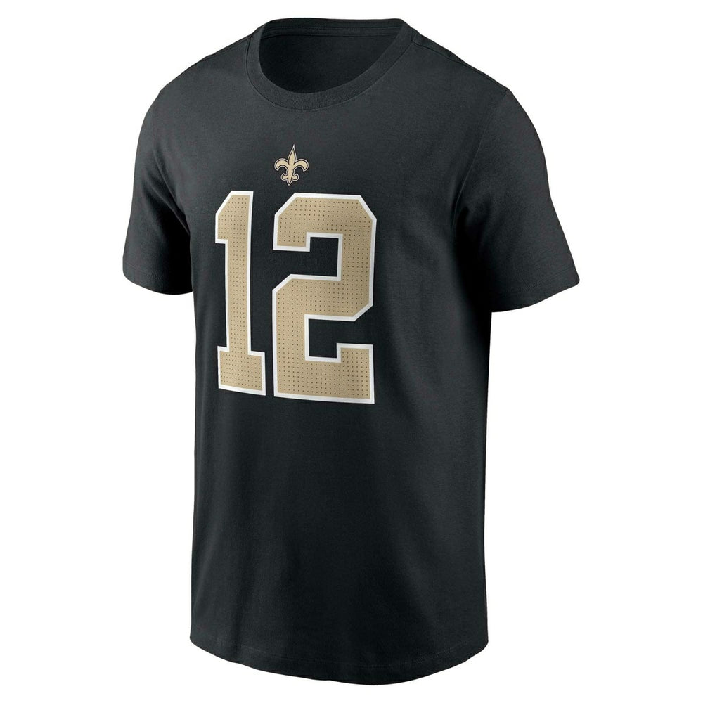 Chris Olave #12 New Orleans Saints Nike Player NFL T-Shirt Black Fashion