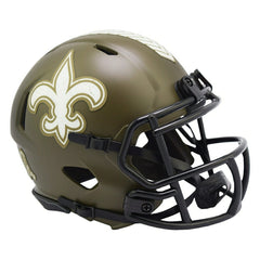 New Orleans Saints 2022 Salute to Service NFL Speed Mini Helmet Taass for sale