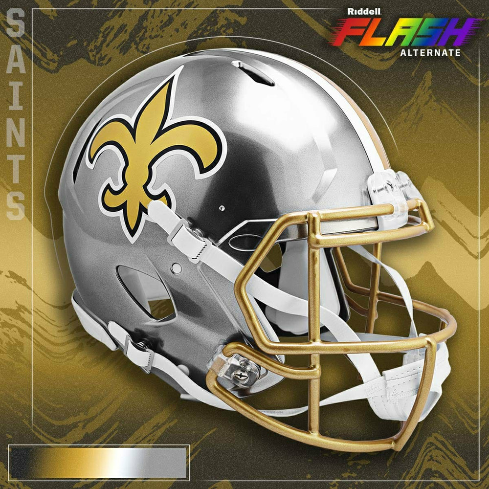 New Orleans Saints Flash Alternate Riddell NFL Speed Mini Helmet Taass US