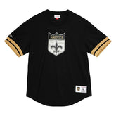 New Orleans Saints Mitchell & Ness Camo Reflective NFL Crew Mesh Jersey Taass sale