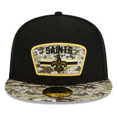 New Orleans Saints 2021 NFL On-Field Salute to Service New Era 59FIFTY Fitted Cap Lifestyle