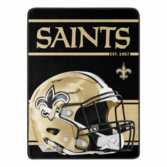 New Orleans Saints Run Super Plush NFL Throw Taass for sale