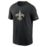 New Orleans Saints Nike Essential Logo NFL T-Shirt Black Fashion