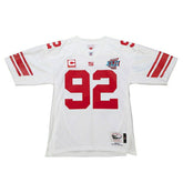 Michael Strahan #92 New York Giants 2007 Mitchell & Ness Authentic NFL Jersey White Taass sale