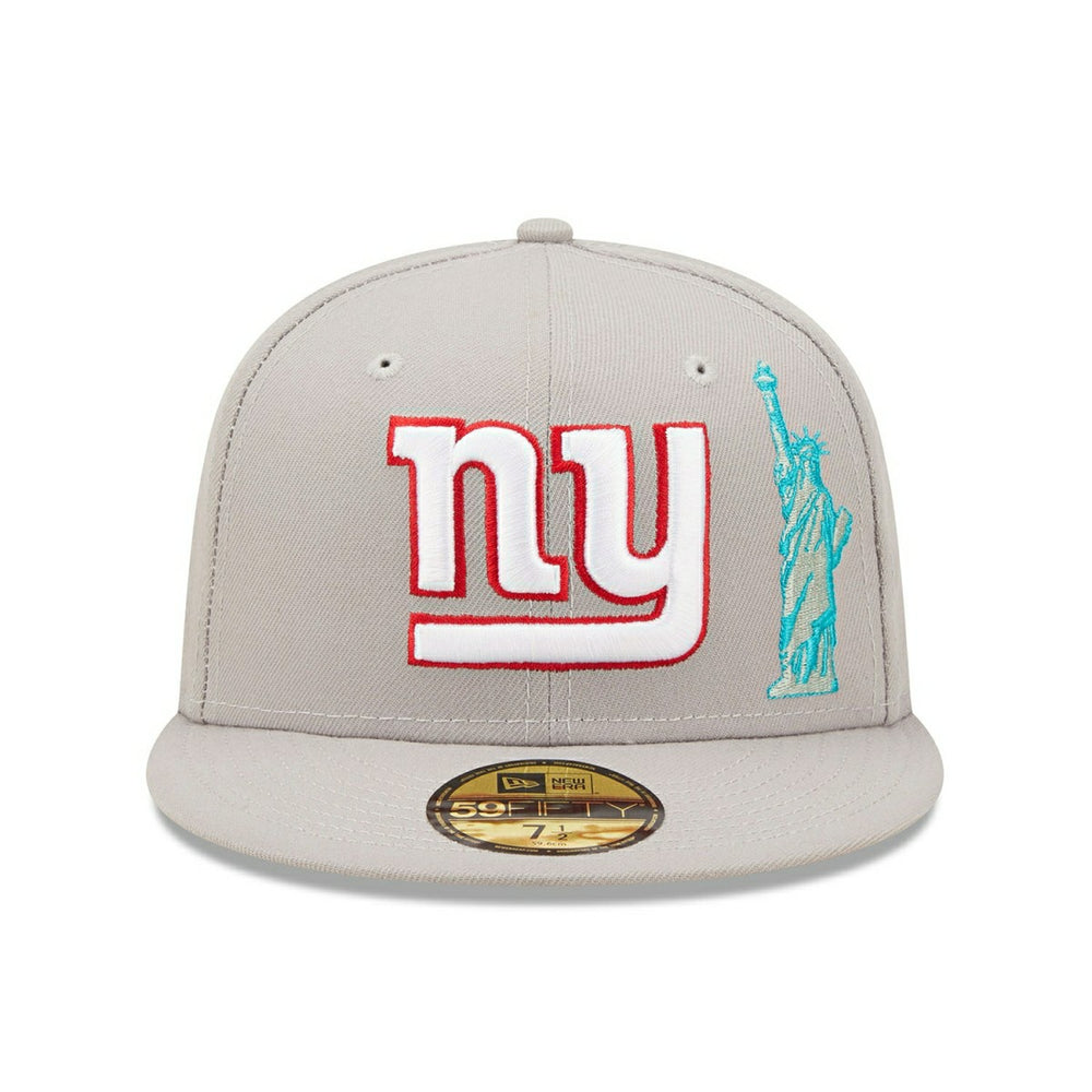 New York Giants Big Apple New Era 59FIFTY Fitted NFL Cap Gray Fashion