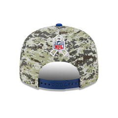New York Giants Camo 2023 NFL Salute to Service New Era 9FIFTY Snapback Cap Lifestyle