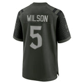 Garrett Wilson #5 New York Jets 2025 Rivalries Game NFL Trikot Gotham Green Classic