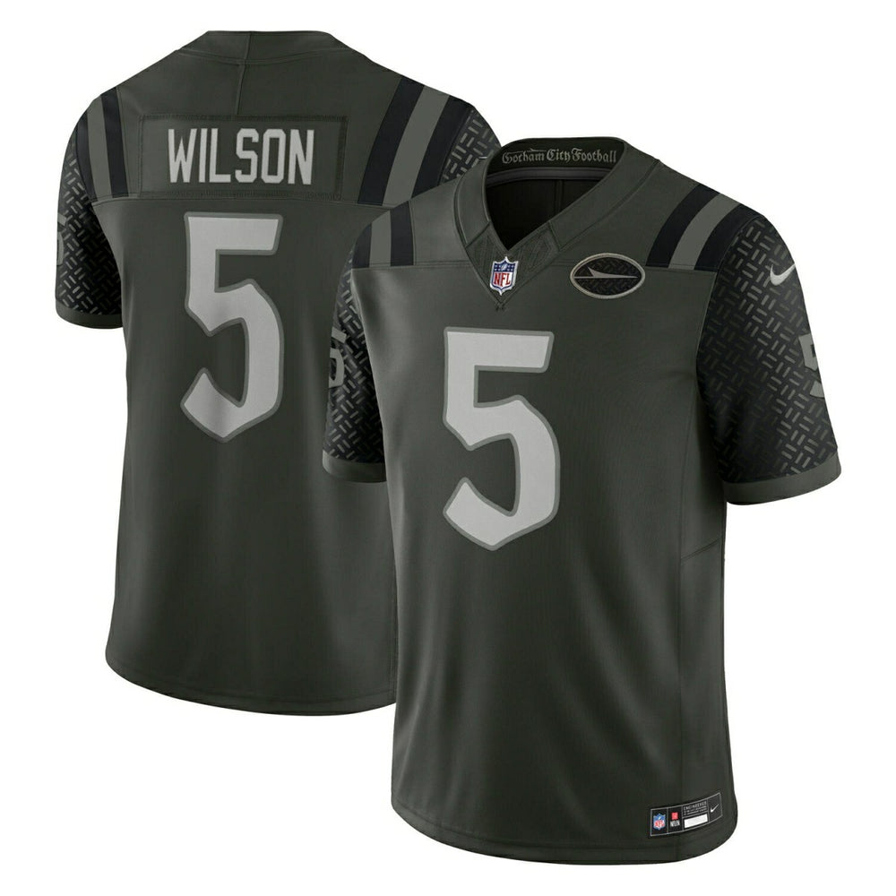 Garrett Wilson #5 New York Jets 2025 Rivalries Limited NFL Trikot Gotham Green Lifestyle