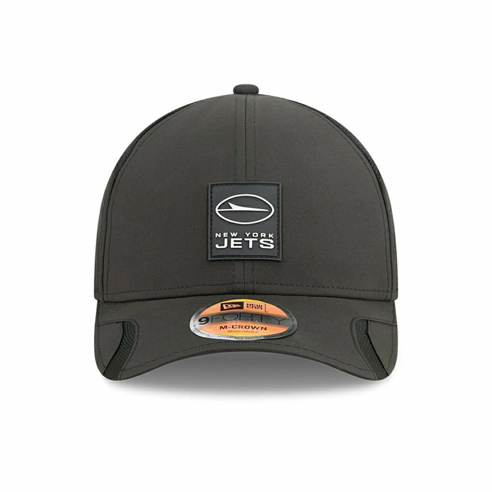 New York Jets 2025 NFL On-Field Sideline 9FORTY M-Crown Cap Black Taass for sale