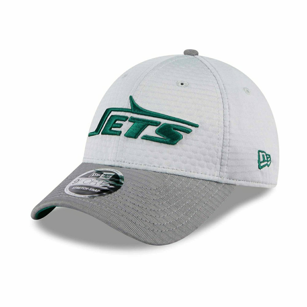 New York Jets 2024 NFL Training Camp New Era Stretch-Snap 9FORTY Cap Gray Taass for sale
