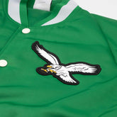 Philadelphia Eagles Rewind Legacy Bomber Jacket Green/Cream Lifestyle
