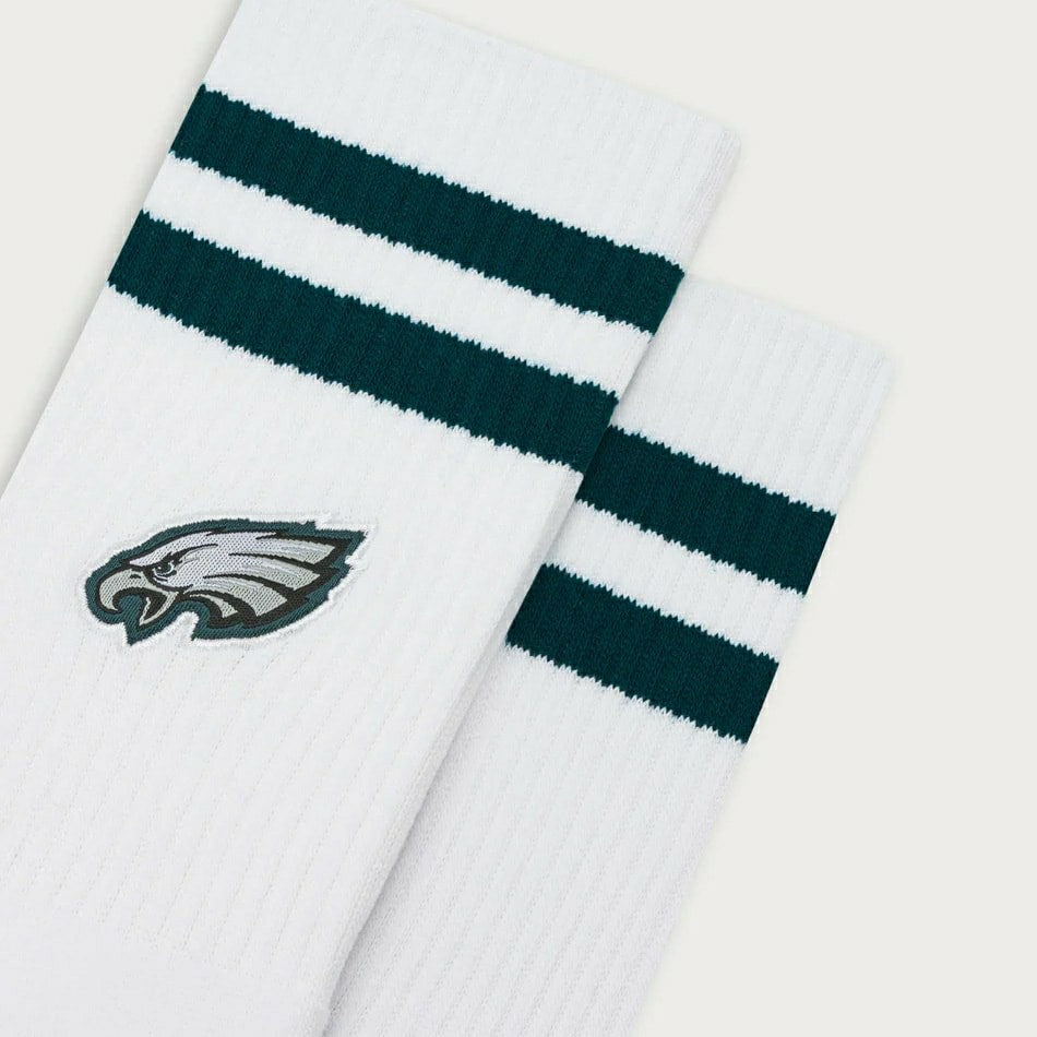Philadelphia Eagles L&L '90 Classics NFL Crew Socks White Taass for sale