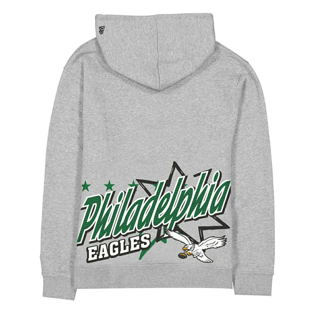 Philadelphia Eagles Sport Classics Oversized NFL Hoodie Gray Lifestyle