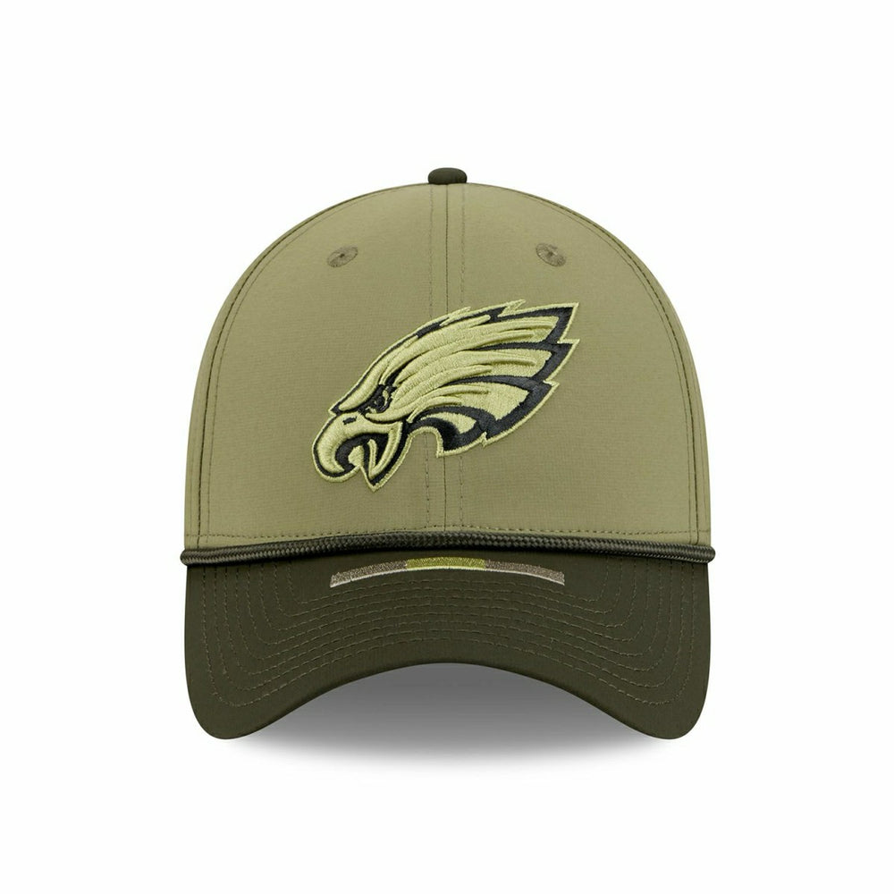 Philadelphia Eagles 2025 NFL Salute to Service 39THIRTY Flex Cap Olive Taass for sale