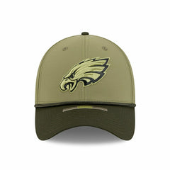Philadelphia Eagles 2025 NFL Salute to Service 39THIRTY Flex Cap Olive Taass for sale