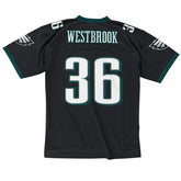 Brian Westbrook #36 Philadelphia Eagles Mitchell & Ness Throwback NFL Jersey Black Taass for sale