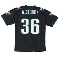 Brian Westbrook #36 Philadelphia Eagles Mitchell & Ness Throwback NFL Jersey Black Taass for sale