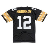 Terry Bradshaw #12 Pittsburgh Steelers 1976 Legacy Throwback NFL Jersey Black Lifestyle