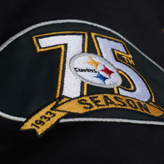 Ben Roethlisberger #7 Pittsburgh Steelers Lightweight Satin NFL Jacket Black Lifestyle
