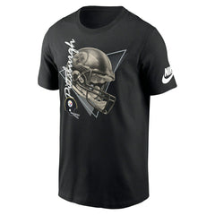 Pittsburgh Steelers Rewind Helmet Essential NFL T-Shirt Black Classic
