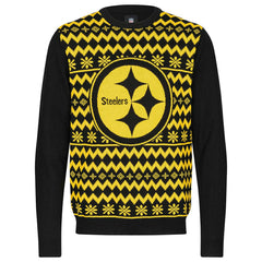 Pittsburgh Steelers NFL Big Logo Ugly Christmas Sweater Taass sale