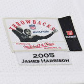 James Harrison #92 Pittsburgh Steelers 2005 Authentic Throwback NFL Jersey White Taass US