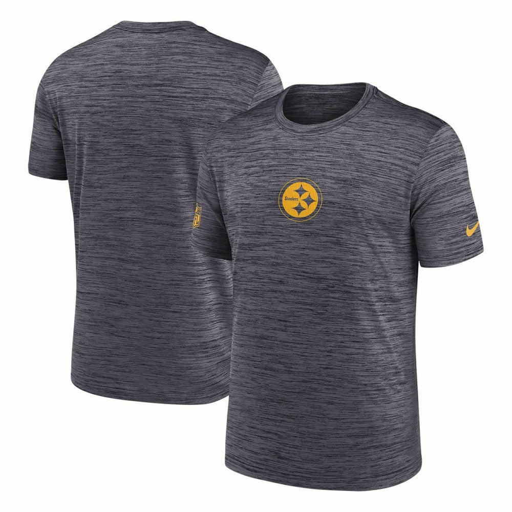 Pittsburgh Steelers 2025 NFL Sideline Nike Velocity Performance T-Shirt Gray Taass US