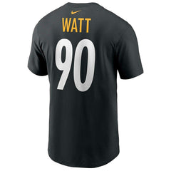 T.J. Watt #90 Pittsburgh Steelers Nike Player NFL T-Shirt Black Fashion
