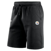 Pittsburgh Steelers Primary Logo NFL Sweat Shorts Black Taass for sale