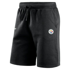 Pittsburgh Steelers Primary Logo NFL Sweat Shorts Black Taass for sale