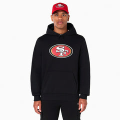 San Francisco 49ers Logo Hoodie New Era NFL Sweatshirt Black Taass for sale