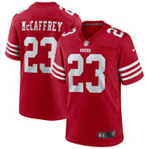 Christian McCaffrey #23 San Francisco 49ers Nike Game NFL Jersey Red Fashion