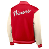 San Francisco 49ers Rewind Legacy Bomber Jacket Red/Cream Classic