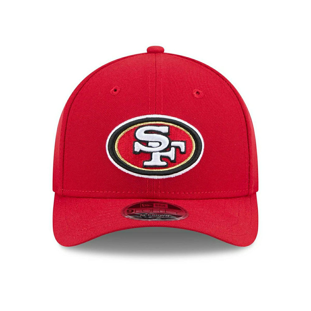 San Francisco 49ers NFL Team Logo New Era 9FORTY M-Crown Snapback Cap Red Fashion