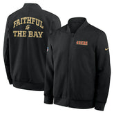 San Francisco 49ers 2025 Rivalries Sideline Bomber Jacke Black Classic