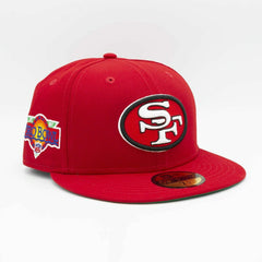 San Francisco 49ers 1991 Pro Bowl New Era 59FIFTY Fitted NFL Cap Red Lifestyle
